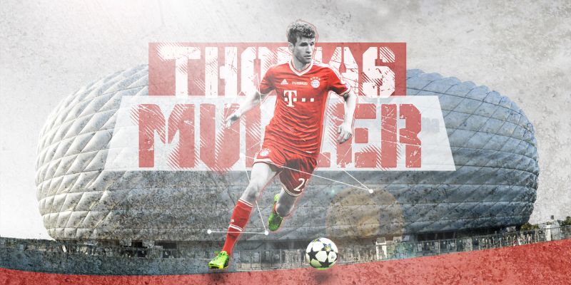 Thomas muller khi còn thi đấu cho Bayern Munich